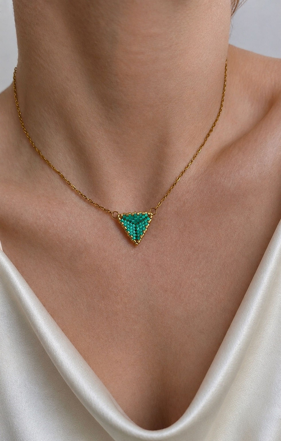 Harmony Bezel Κολιέ Με Χάντρες Miyuki _ TORTORA STUDIO