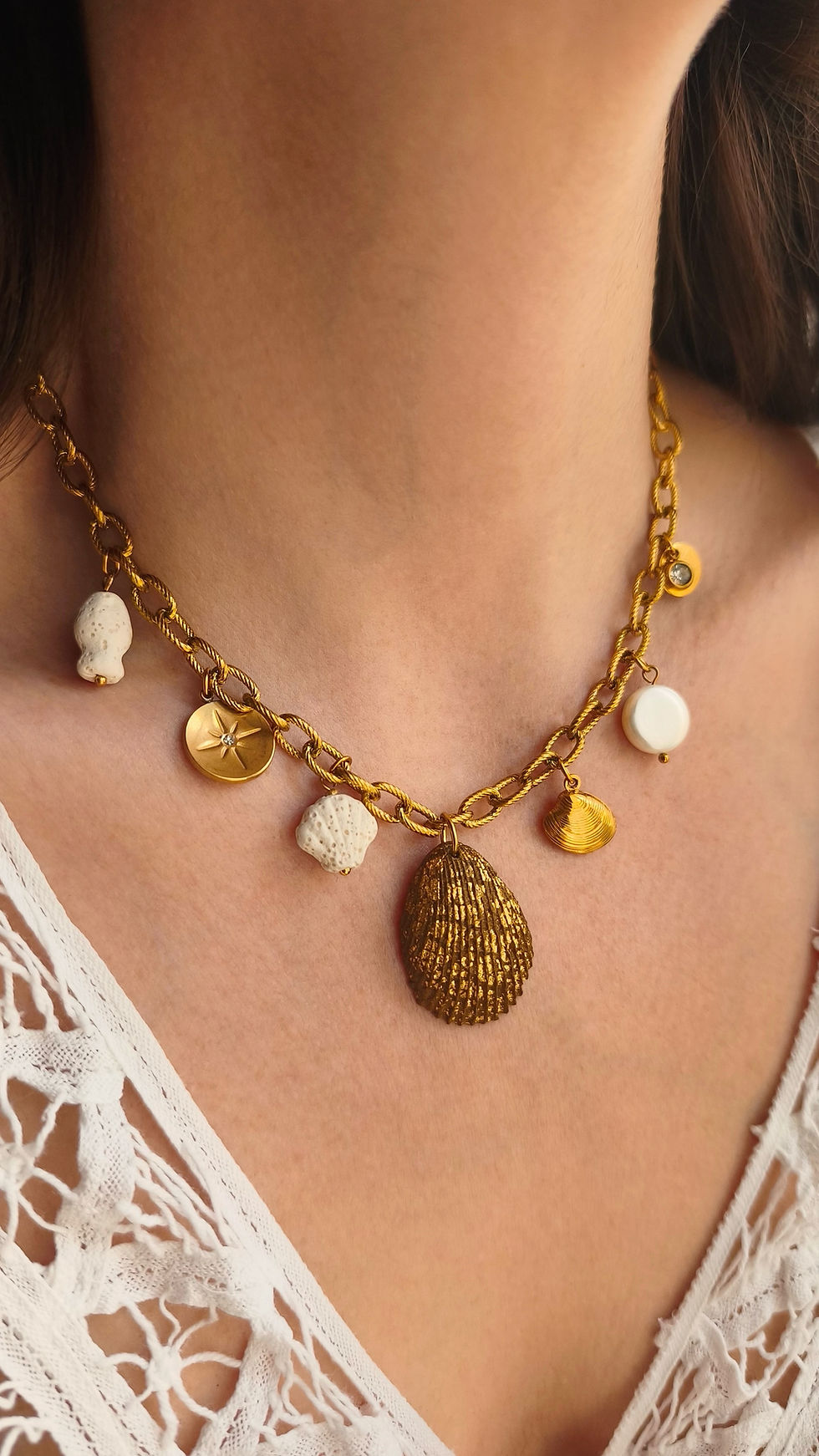 Χειροποίητο Κολιέ Με Charms | TORTORA STUDIO