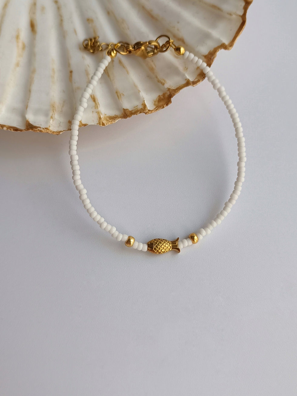 Βραχιόλι Με Ατσάλινο Ψαράκι | TORTORA STUDIO