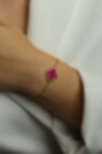 Βραχιόλι Brielle Με Χάντρες Miyuki | Βυσσινί | TORTORA STUDIO