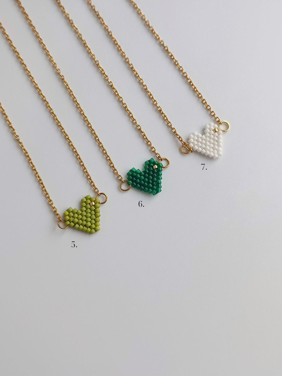 Κολιέ Καρδιά Με Χάντρες Miyuki | TORTORA STUDIO