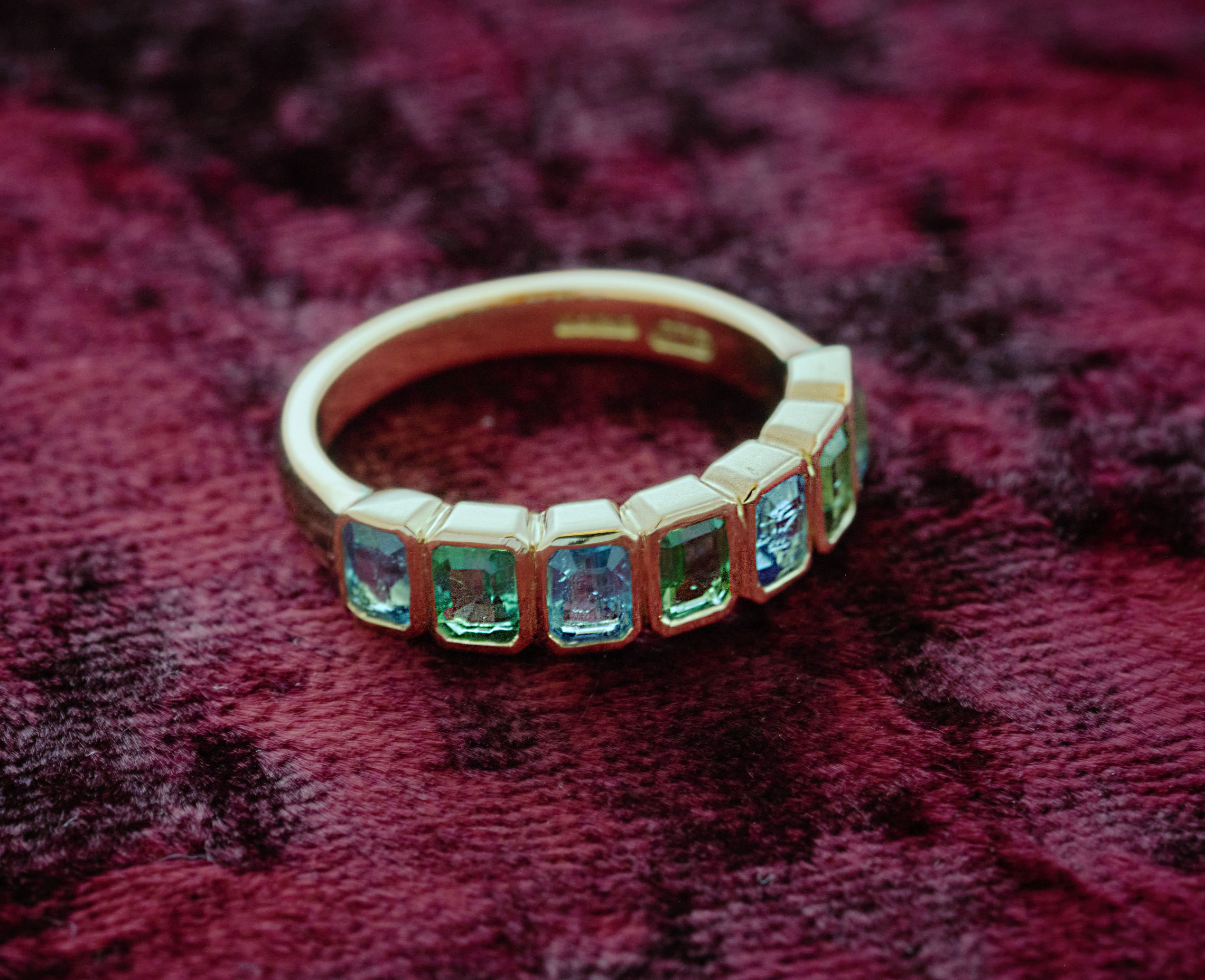 paraiba toumaline gold ring