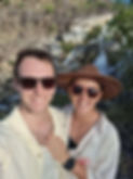 engaged couple newly proposed in nature