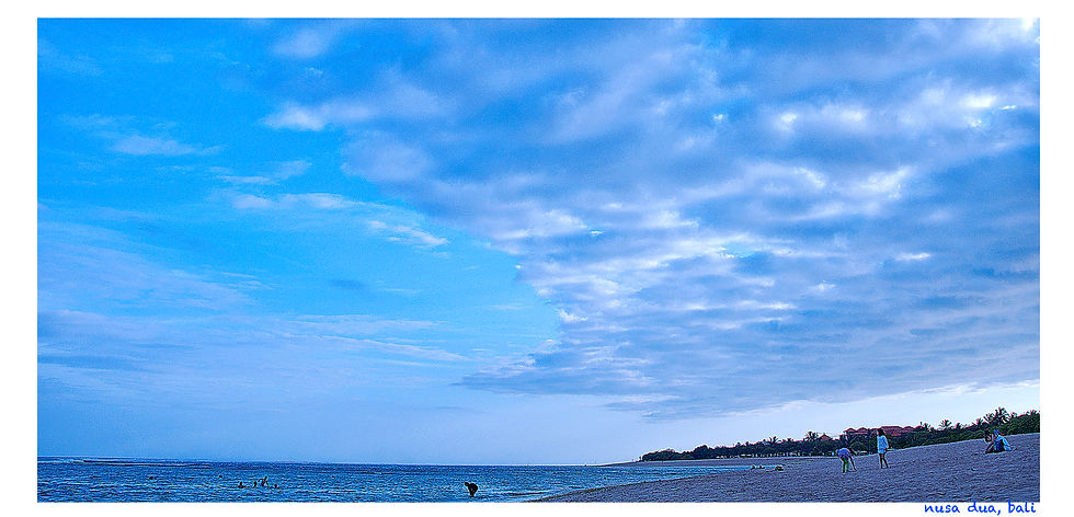 beautiful sky in Nusa Dua, Bali