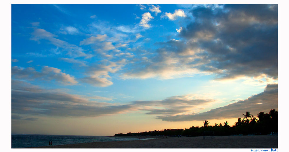 before sunset at Nusa Dua beach,Bali