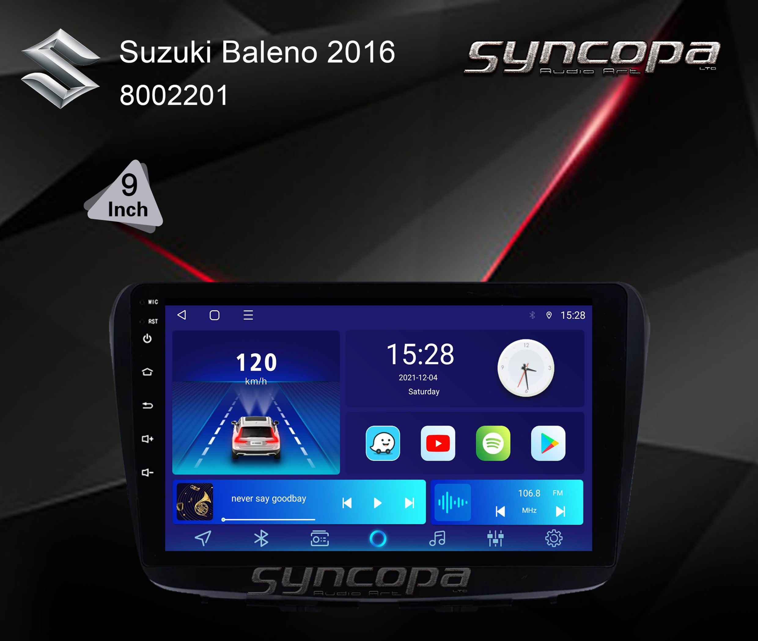 מערכת מולטימדיה תואם מקור לסוזוקי בלנו 2018