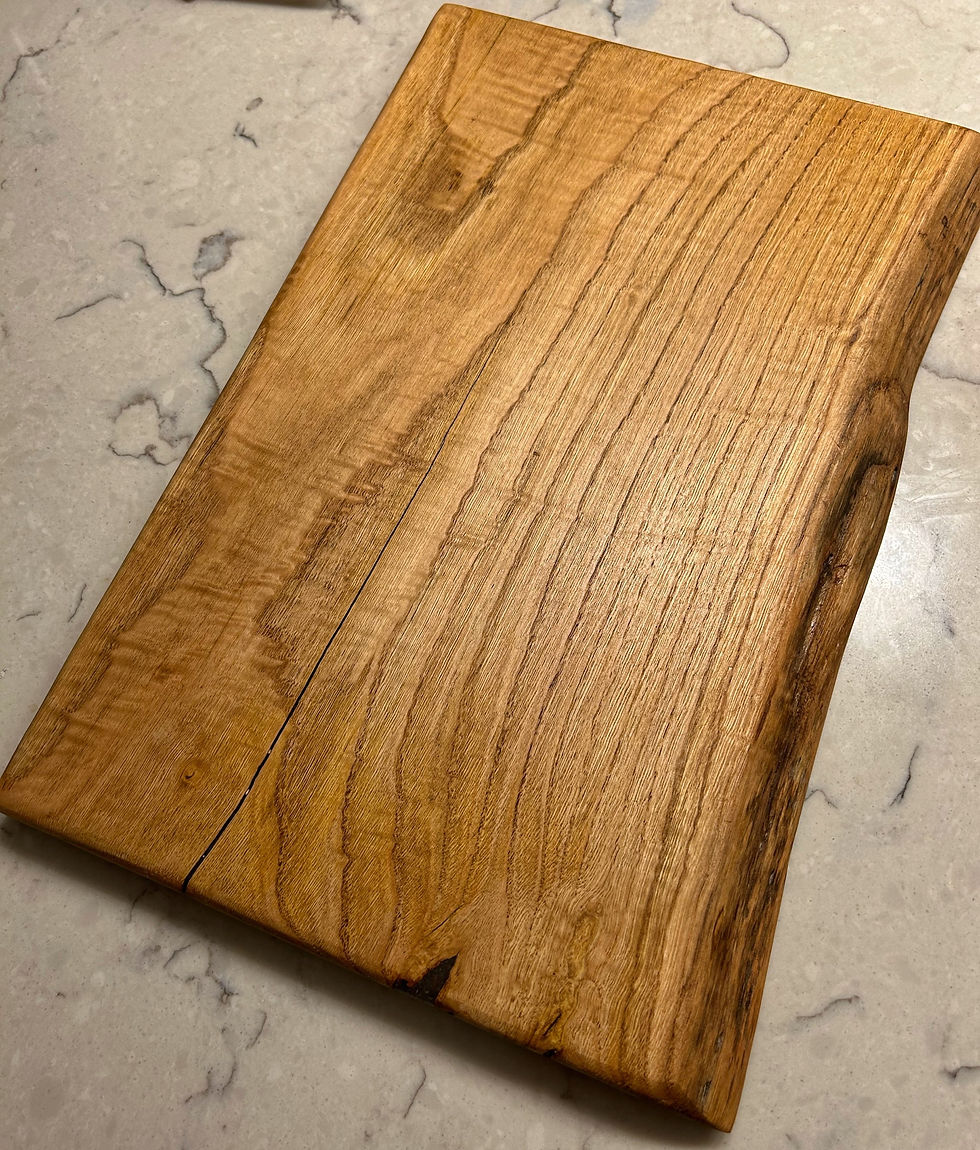 Thumbnail: Live edge wood chopping board, Sweet chestnut