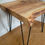 Thumbnail: Solid Ash live edge side table with hairpin legs