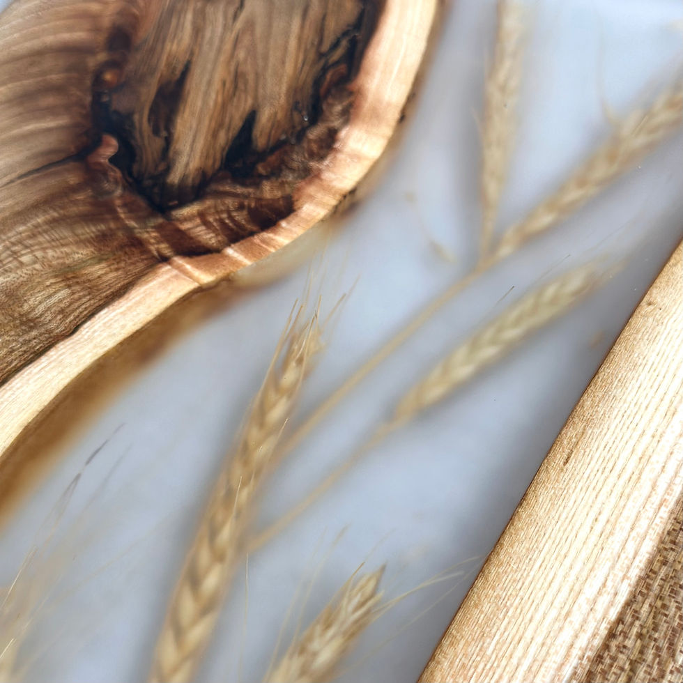 Thumbnail: Harvest: Elm & oat sheafs in resin