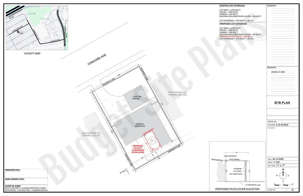 Premium Site Plan Sample