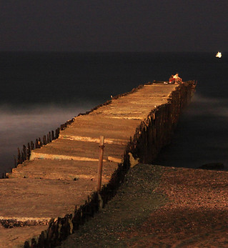Old Pier at Night 