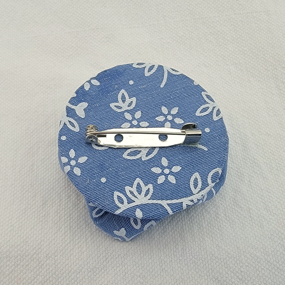 Thumbnail: Armonía de pétalos - set de 3 broches kanzashi