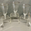 Thumbnail: Fostoria BRIDAL BELLE, Set of 5 (+1) Crystal Etched Iced Tea Glasses, 6 1/2”