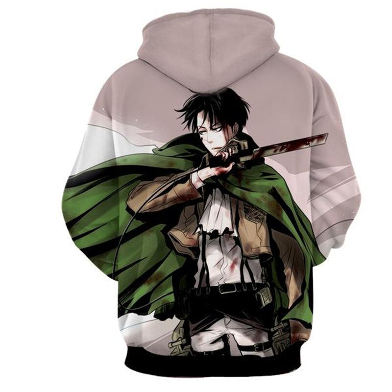 Thumbnail: Anime Design Men's 3d Hoodies Fashion Full Printed Hooded Pullovers Male Cool At