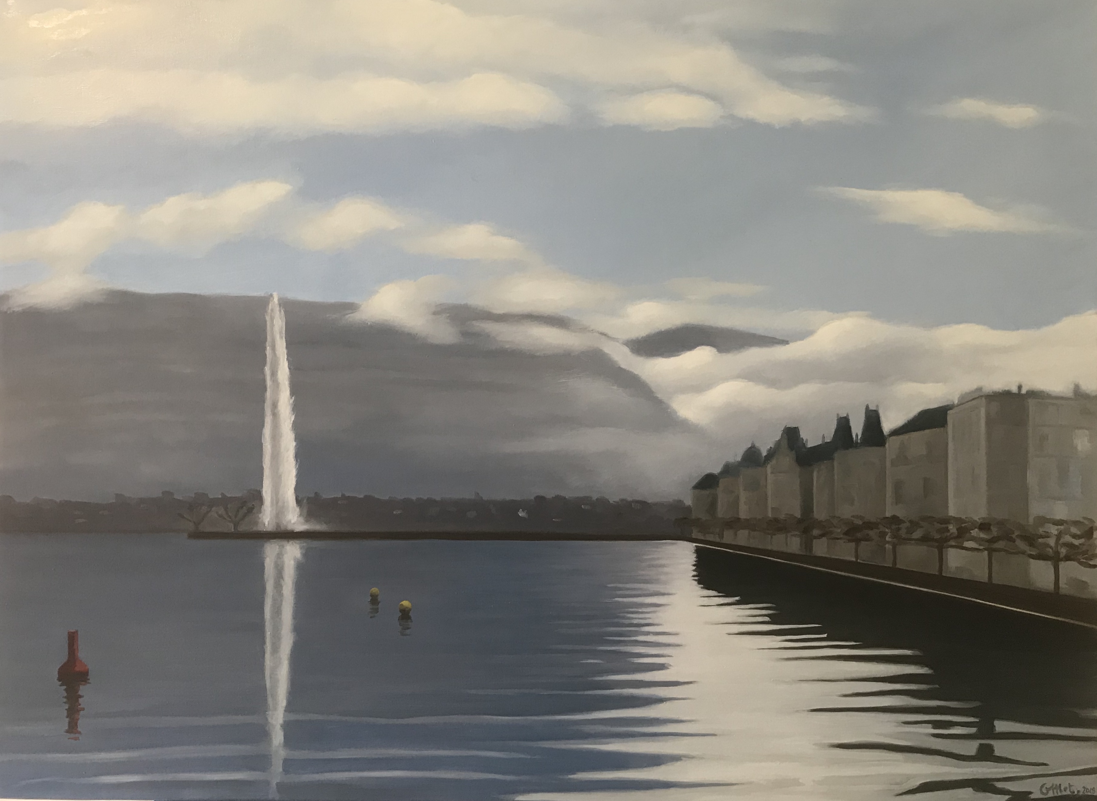 Genève dans les nuages