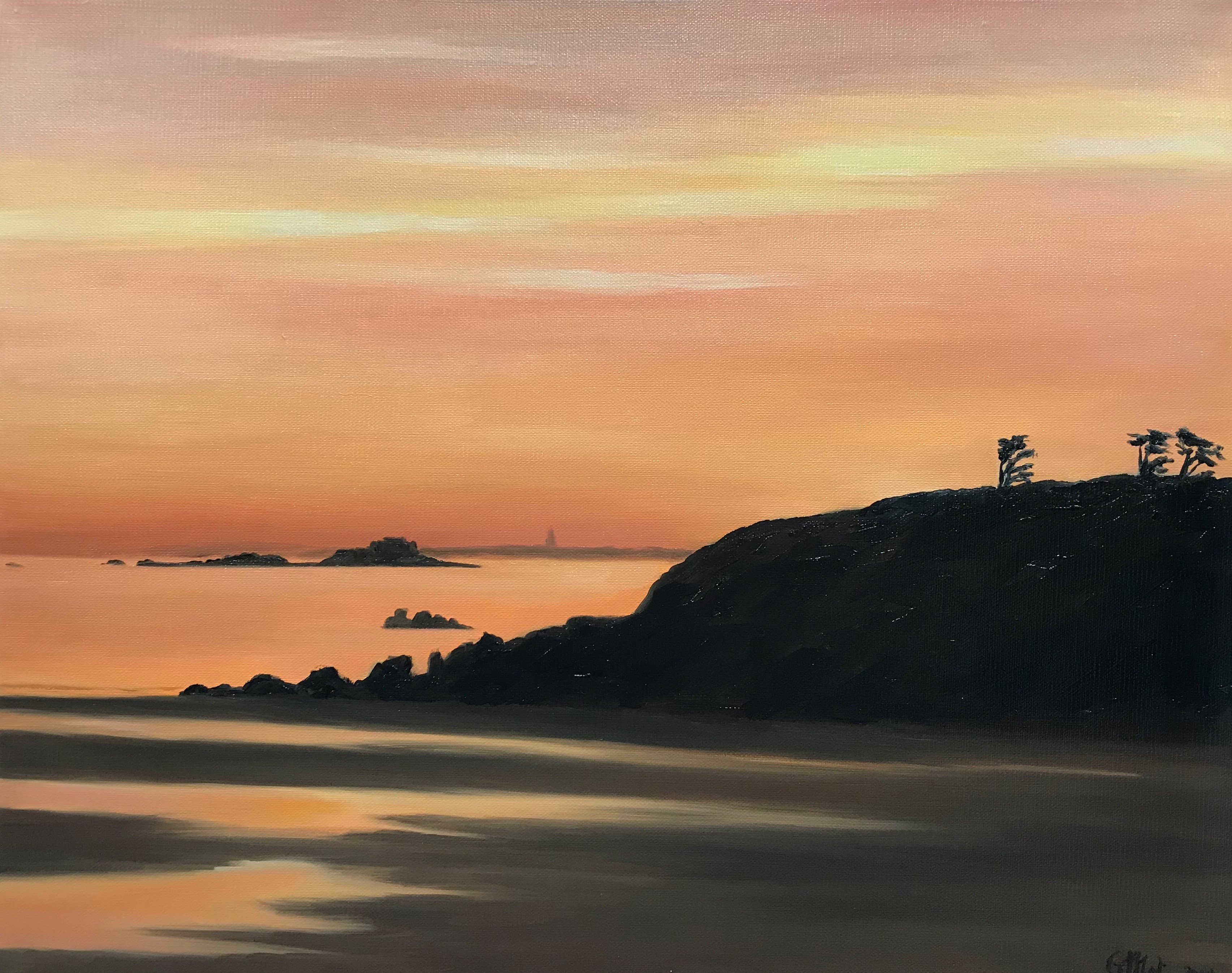 Lever de soleil sur la pointe du Nick