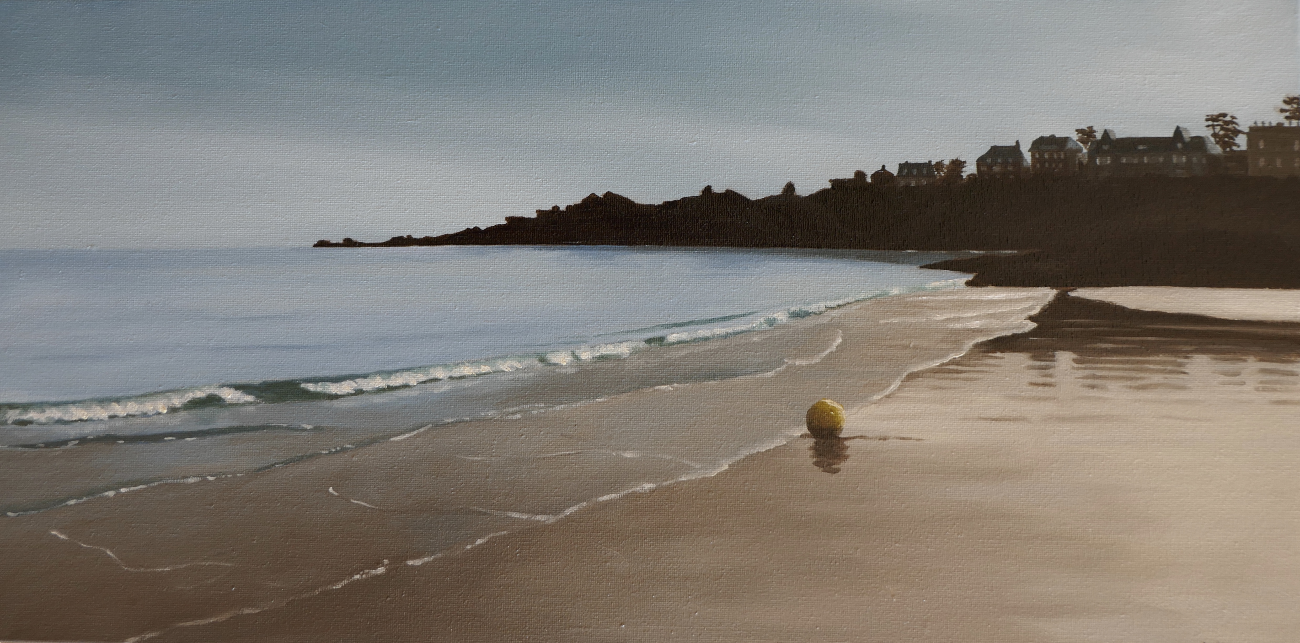 Contre jour sur la plage de longchamp