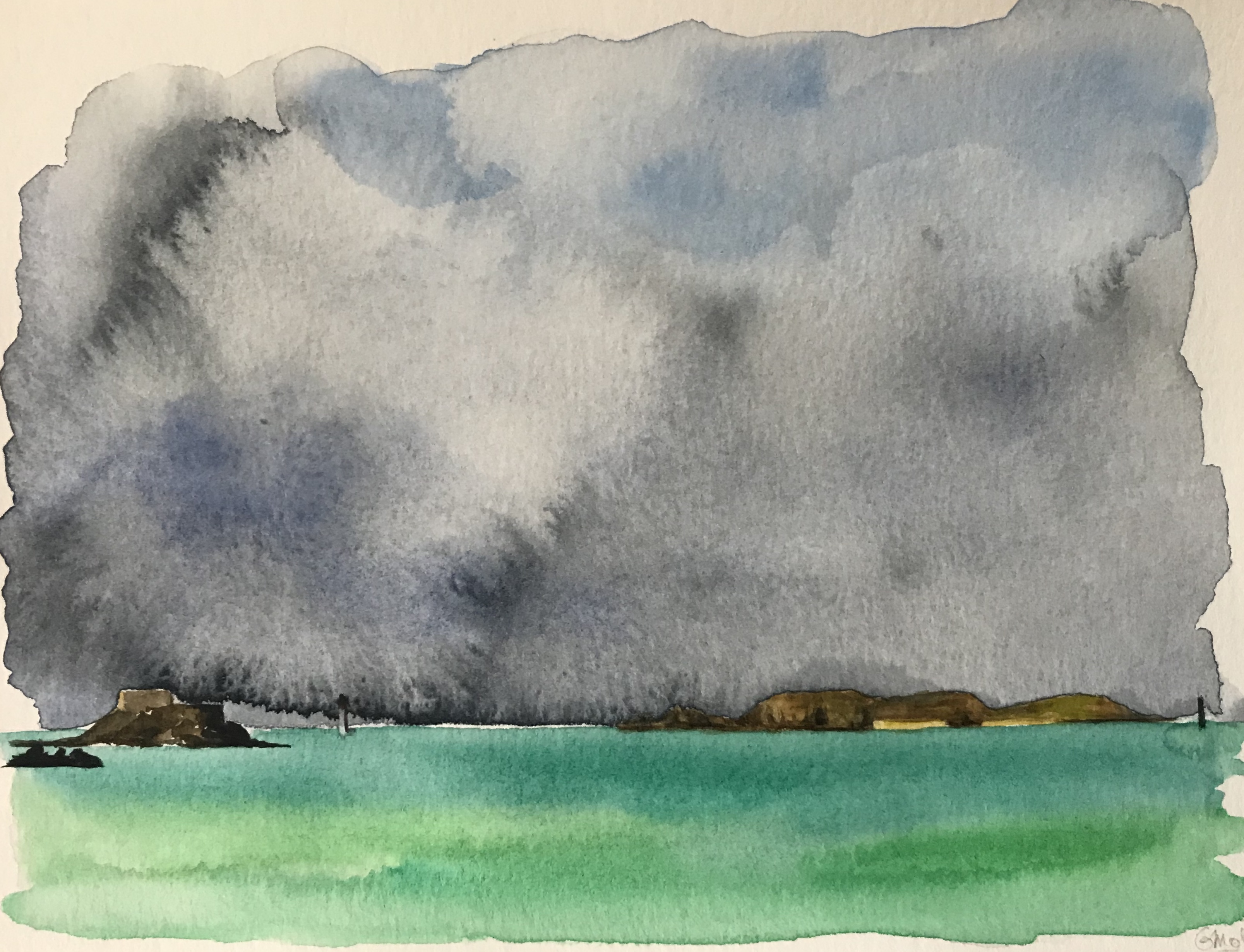 Cézembre dans la tempête