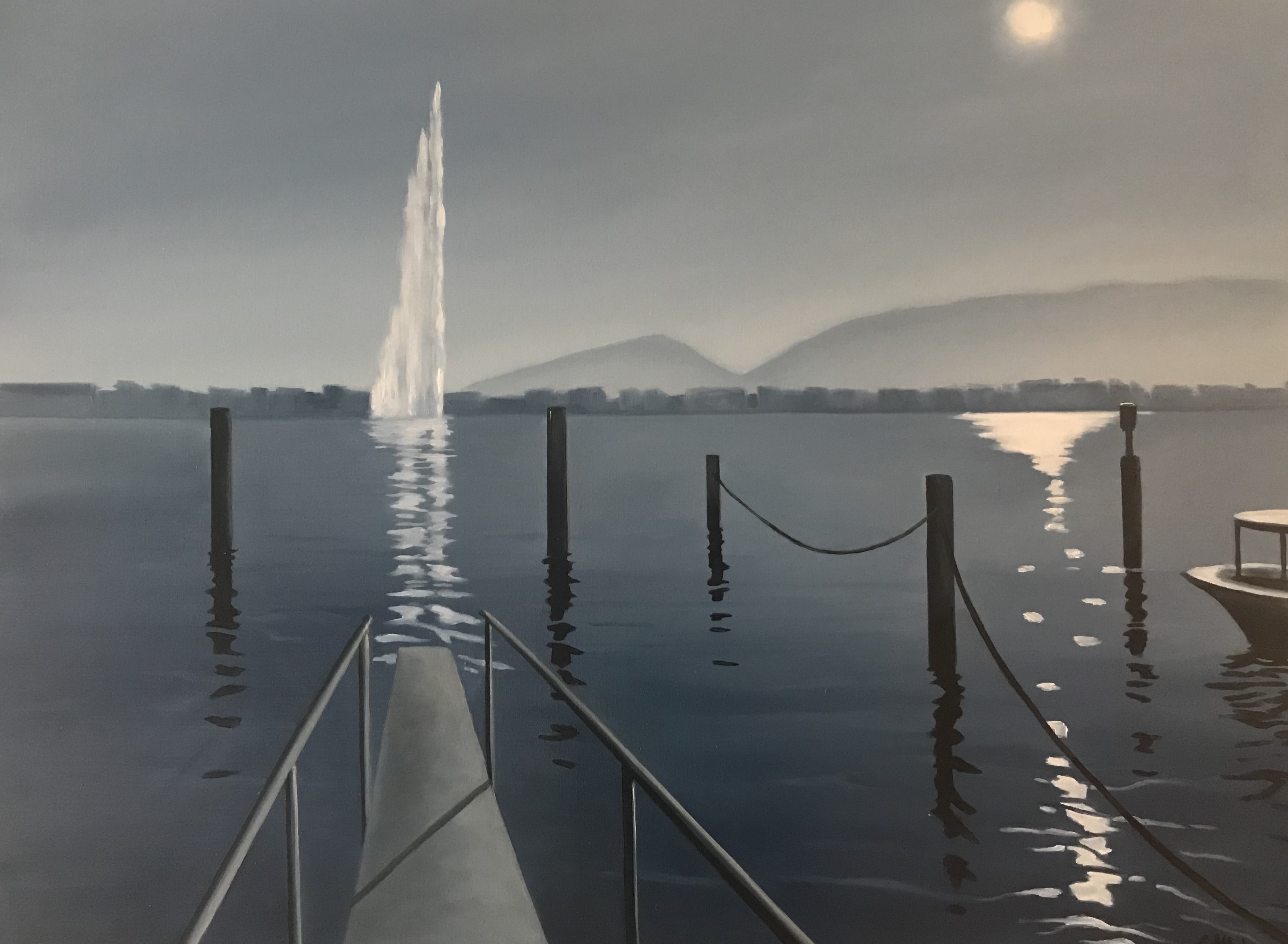 Jetée en rade de Genève