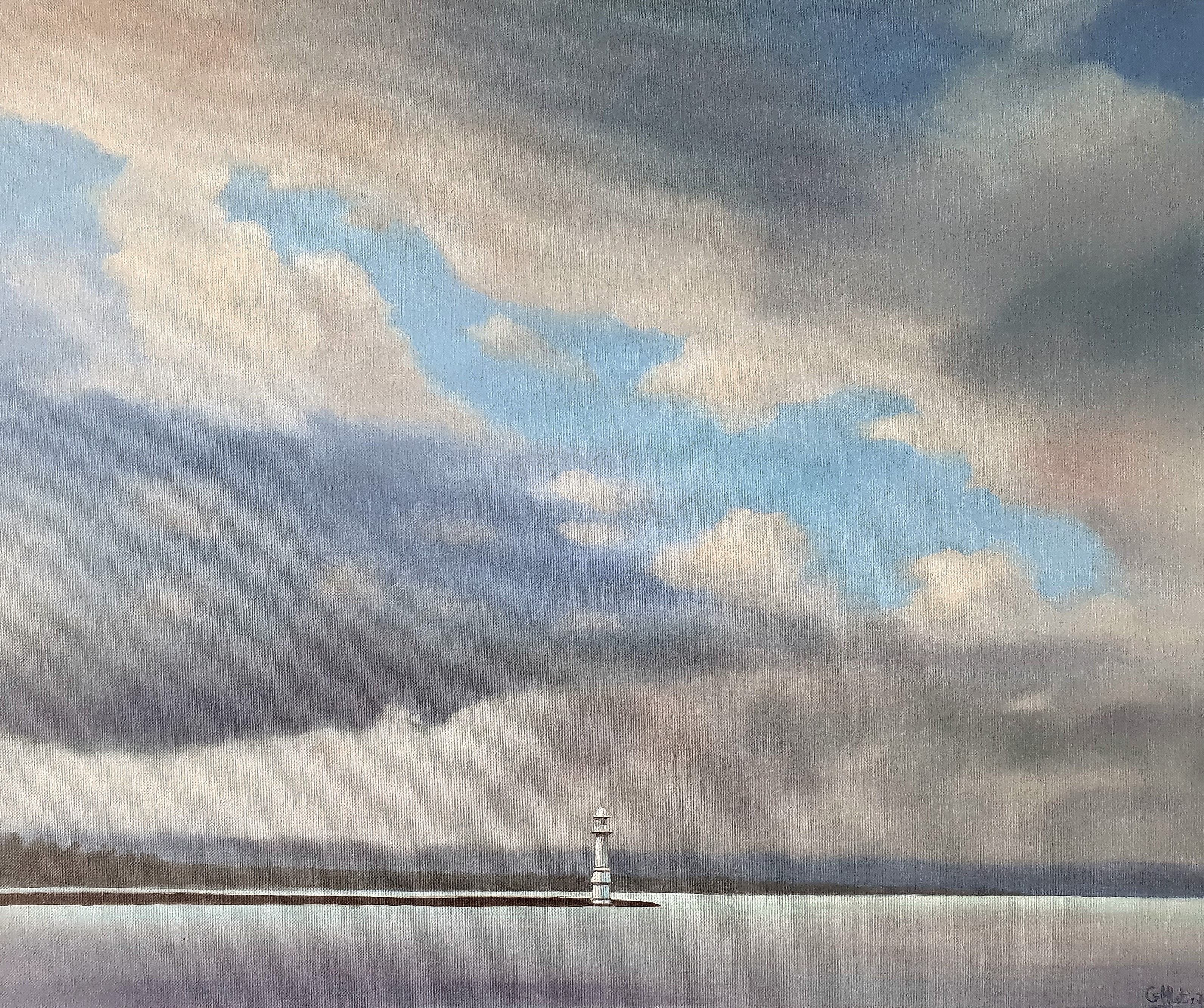 Phare des Pâquis dans les nuages