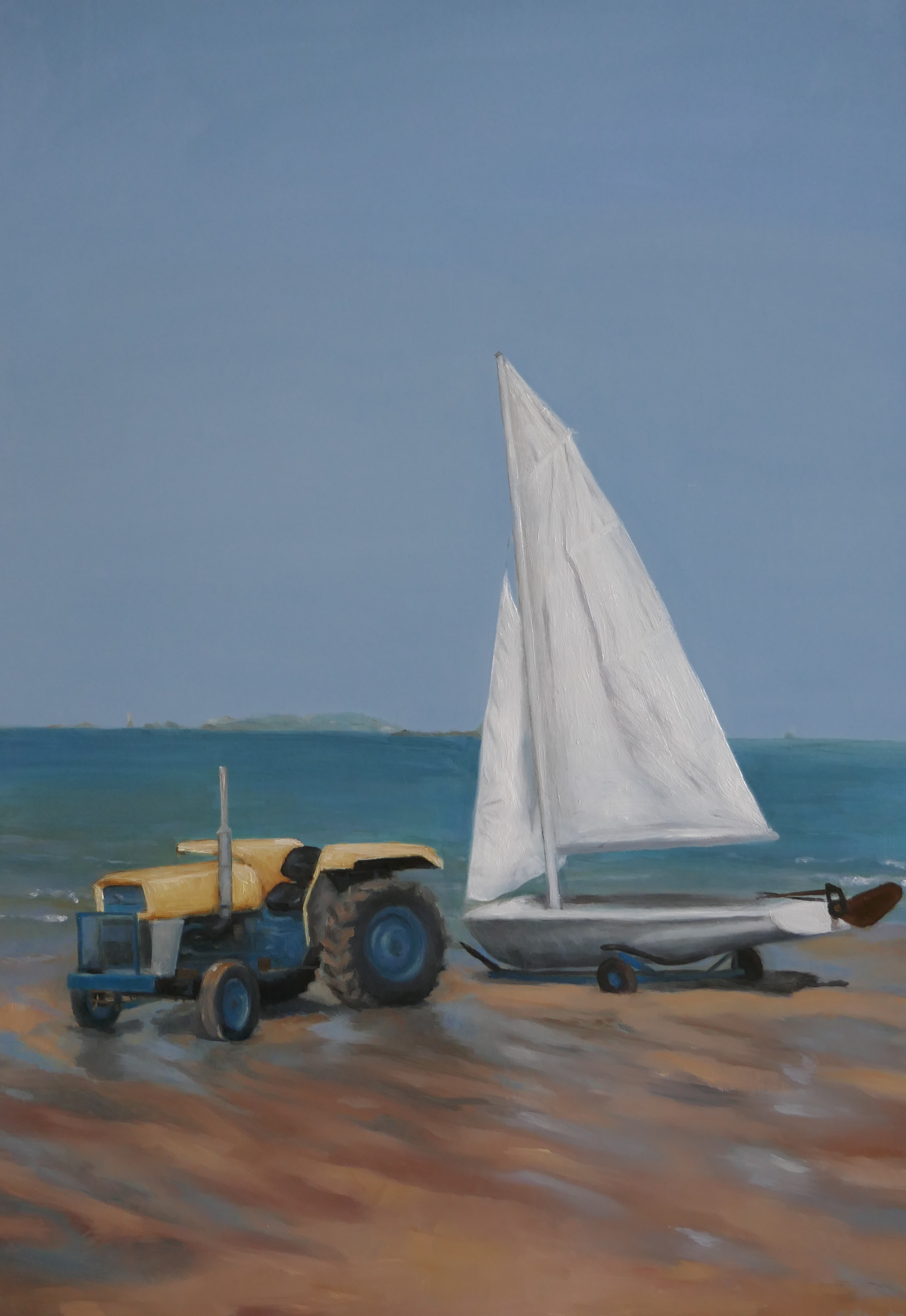 Le tracteur du Yacht Club de St Lu