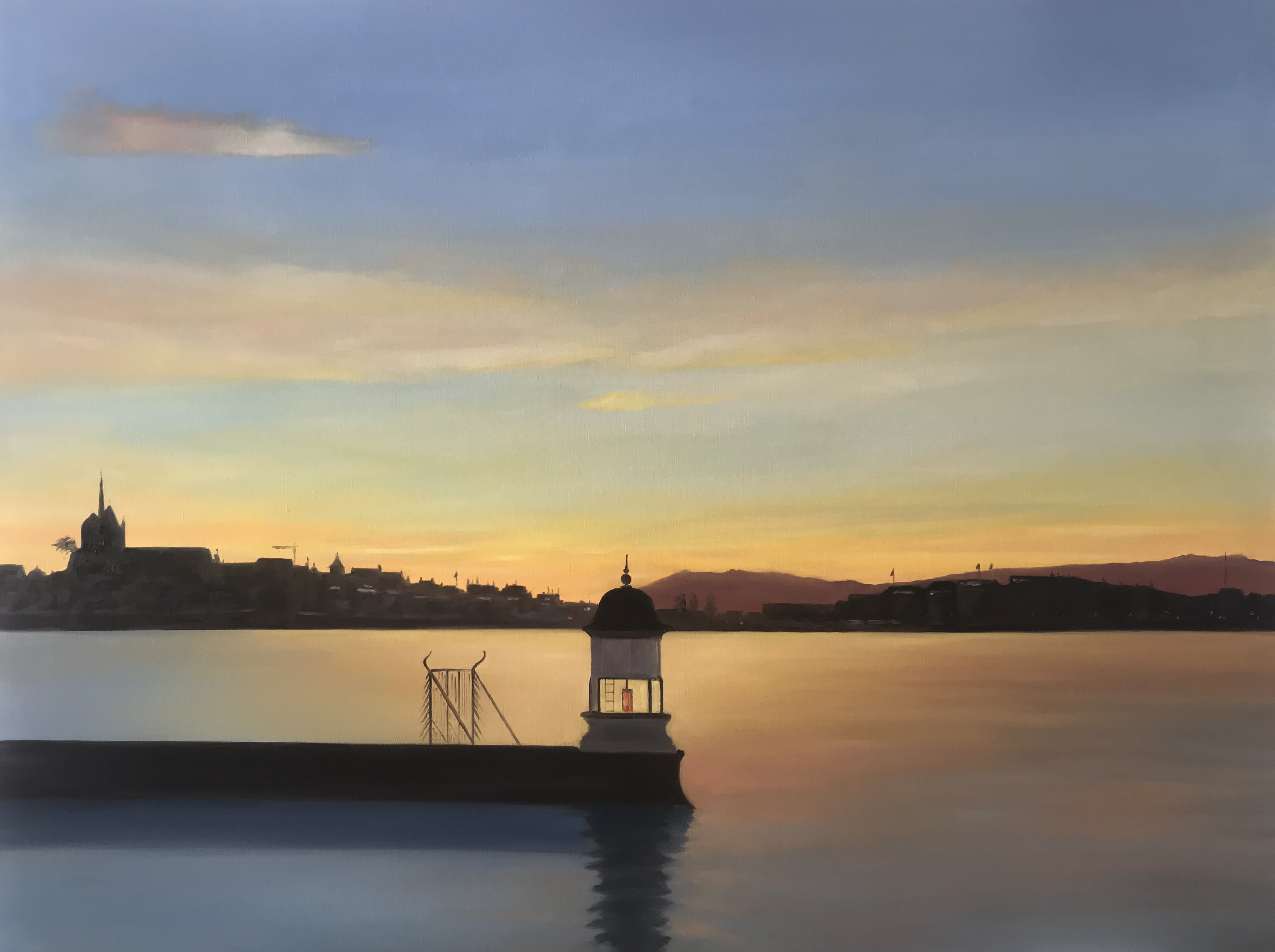Coucher de soleil sur Genève