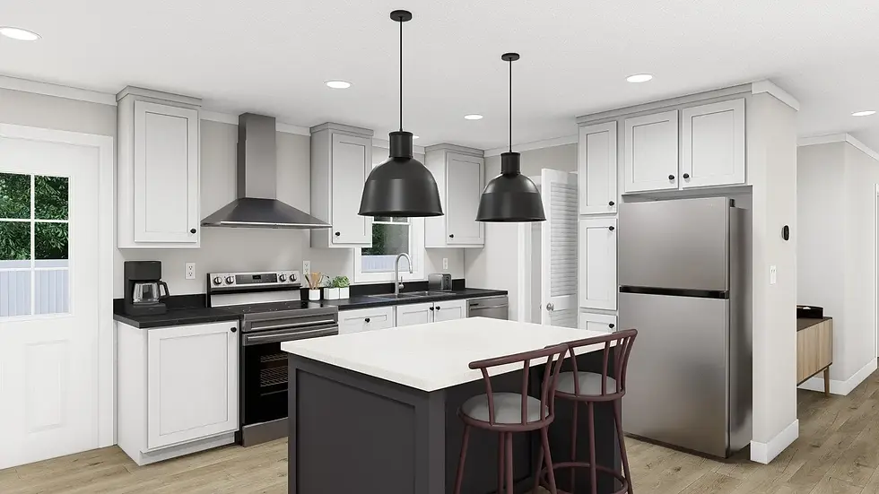 3 bed 2 bath 990 sq ft.