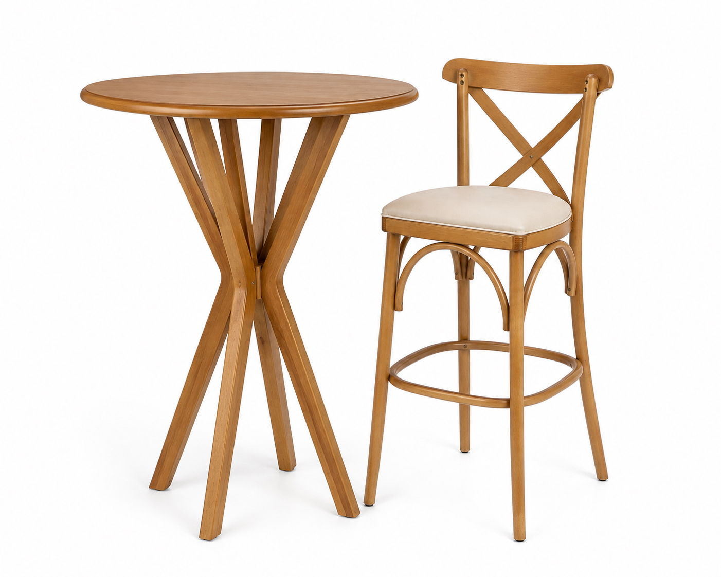 Jogo de bistros com 3 banquetas 