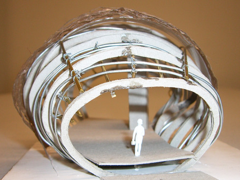 Physical model of potential architectural structure