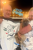 Man holding puppy