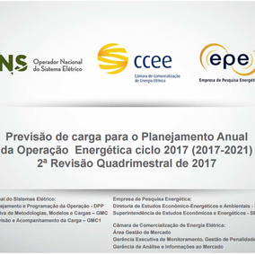 III Workshop de Previsão e acompanhamento da Carga do SIN (CCEE, EPE e ONS)