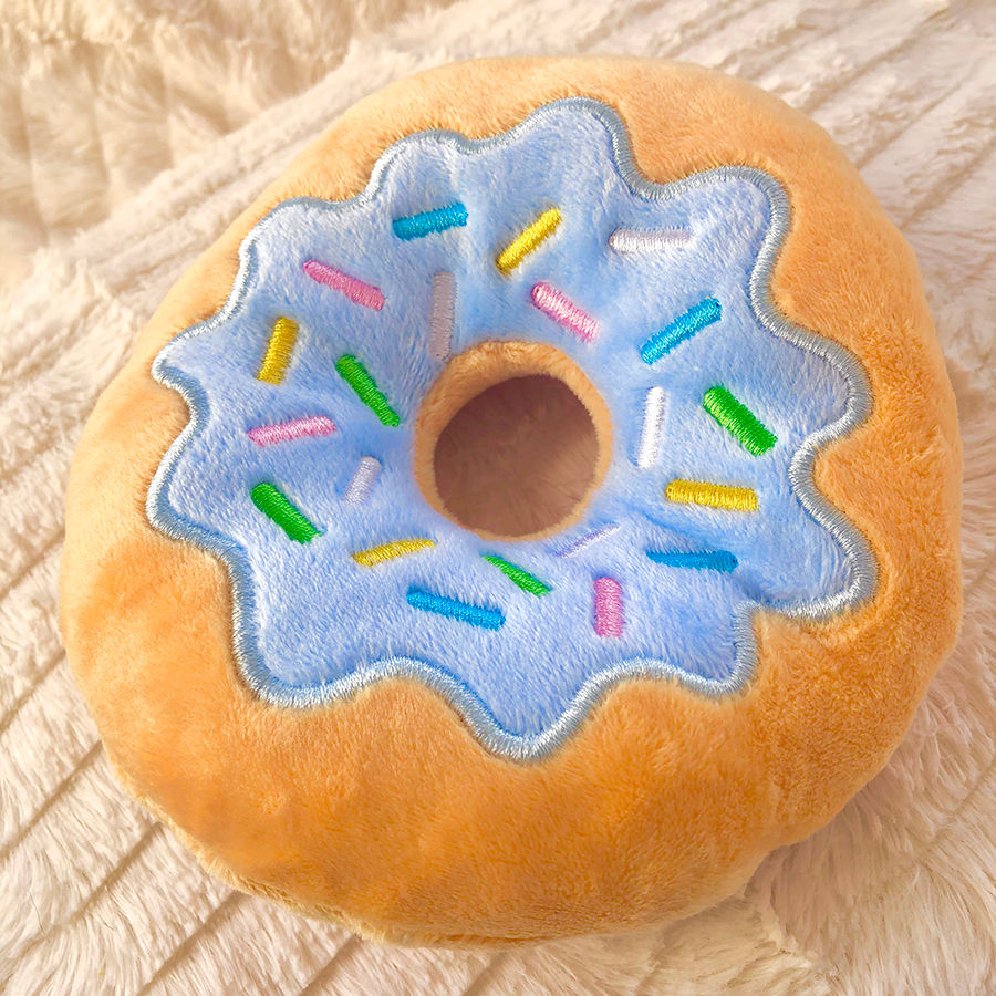 Thumbnail: Squeaking Donut Plushie