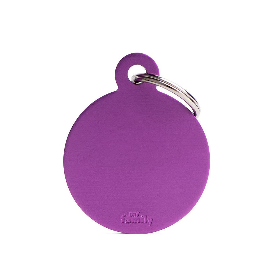 Miniature : MyFamily Basic Aluminium Big Circle ID Tag