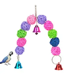 10 Wooden Ball Bird Toy