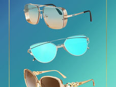 Three stylish summer sunglasses including cat eye, vintage pilot, and oversized square frames featured in a summer style essentials guide from to crumb with love.