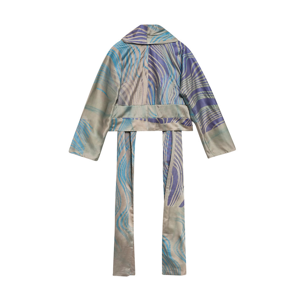 Miniatura: Satin Cropped Kimono