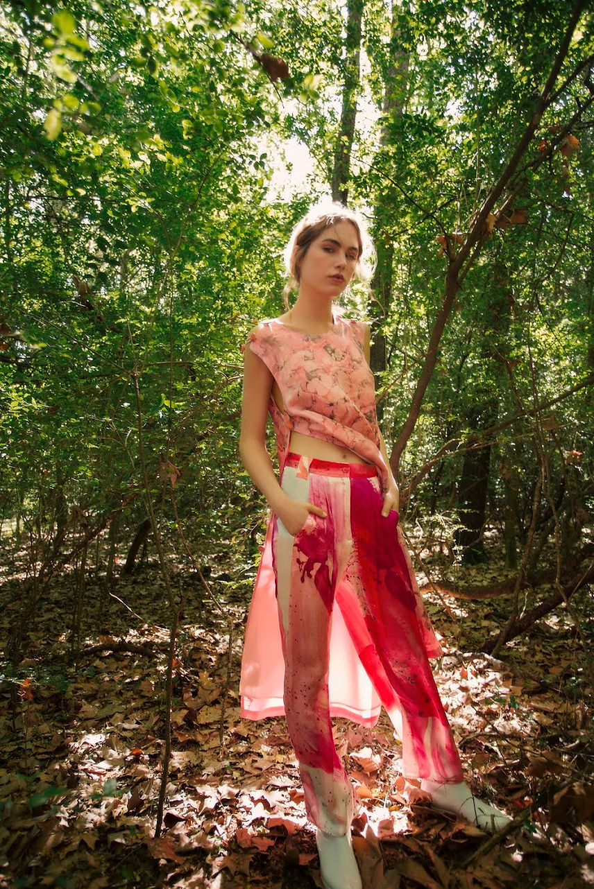 MARIA ANTONIETA, Gaucho Pants handpainted. PH: Will Cano