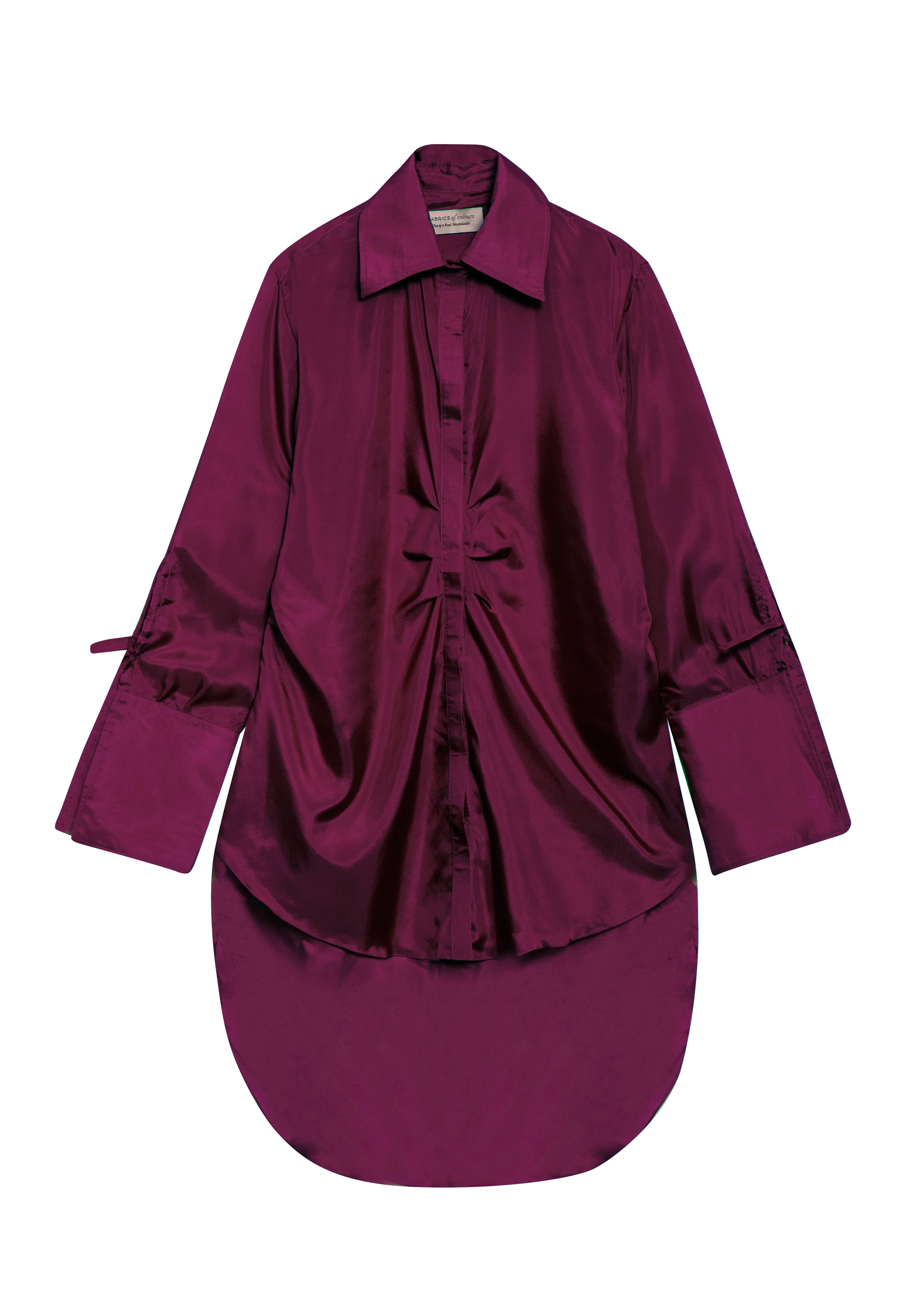 Long Shirt Dress Sophie Burgundy