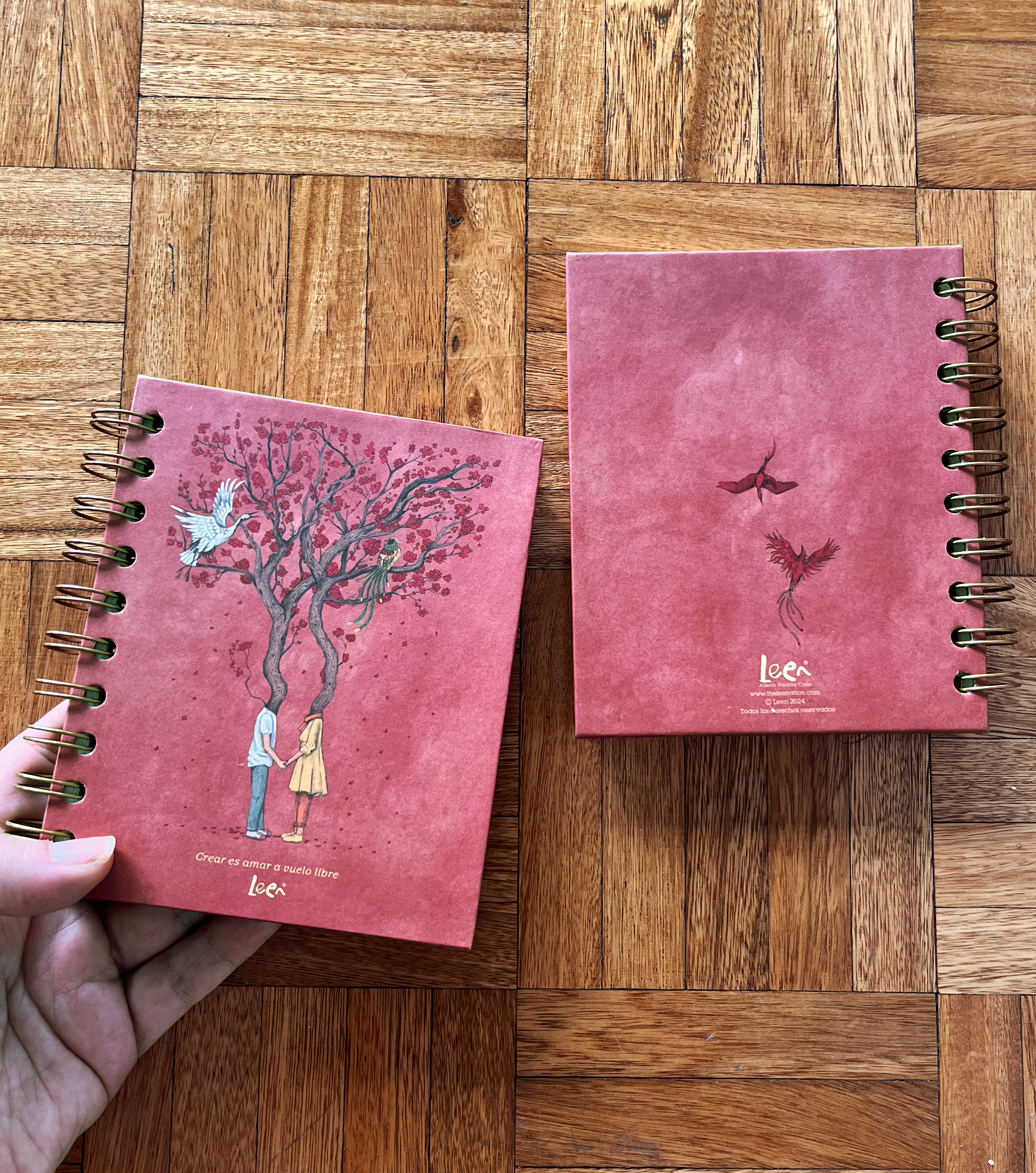 Cuaderno Bitácora Pocket Roja (La del amor)