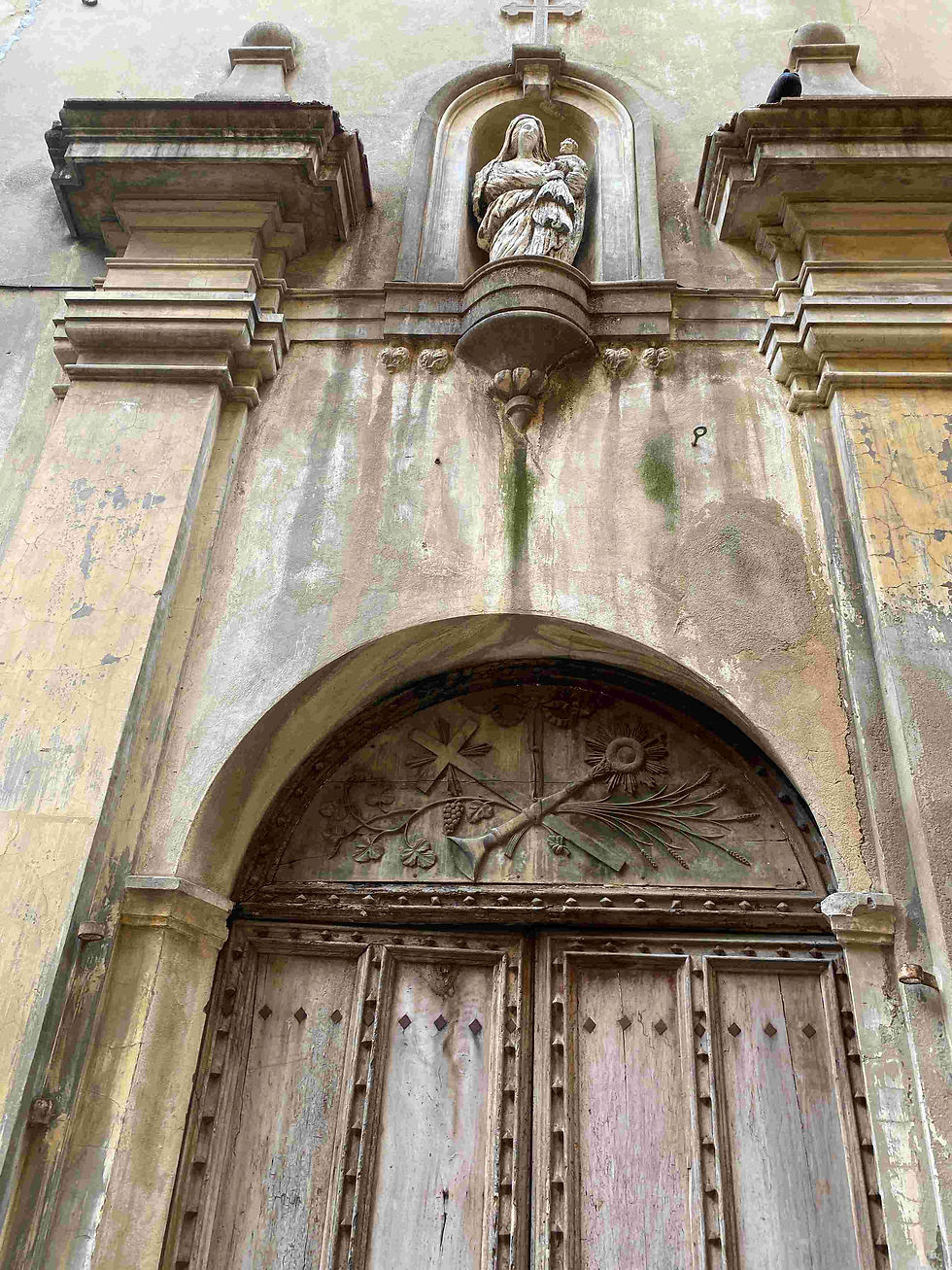 door of St Thomas de Villeneuve chapel, Grasse