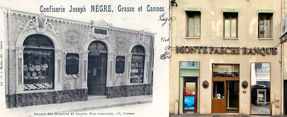 Nègre's shop at 20, rue d'Antibes, Cannes