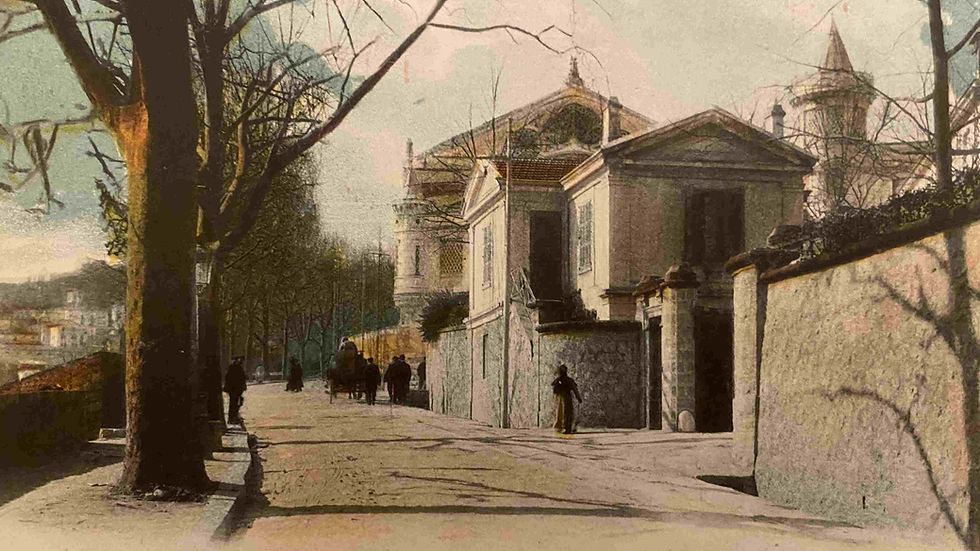 Entrée principale de l'usine Chiris à Grasse avant la Grande Guerre