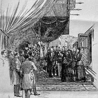 Queen Victoria's arrival at Grasse, 1891