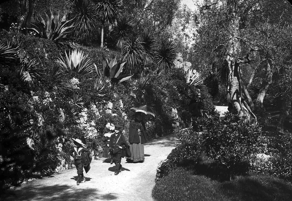 Garden of Villa Rothschild, Grasse, about 1900