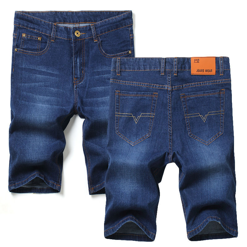 Thumbnail: Wholesale Denim Mid Pants Casual  Men Jeans