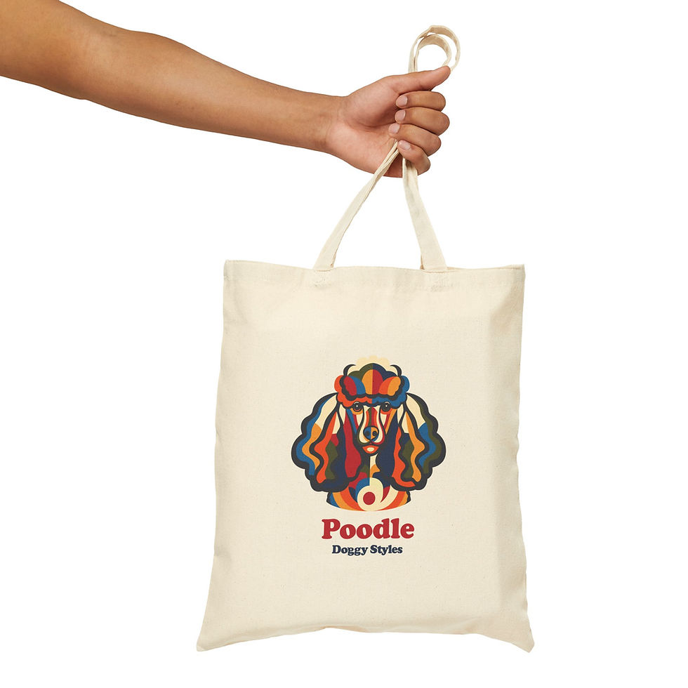 Thumbnail: Poodle Pop Art Tote Bag