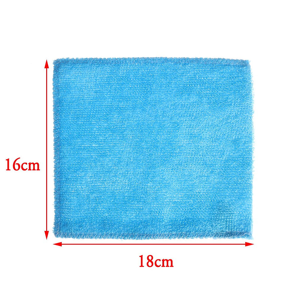 Thumbnail: 1PC Anti-Grease Dish Cloth Bamboo Fiber Scouring Pad Magic Cleaning