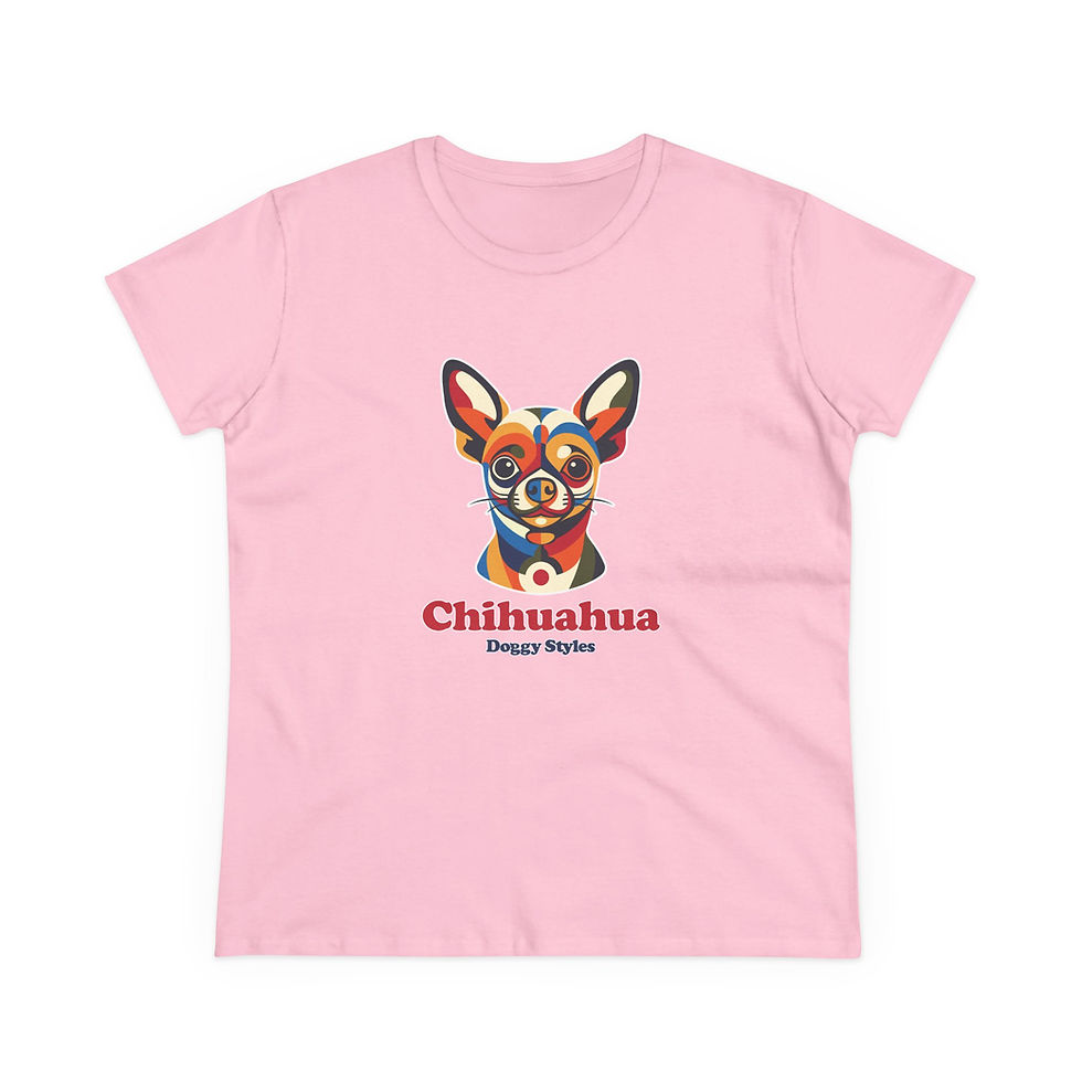 Thumbnail: Chihuahua Pop Art Women's T-shirt pink
