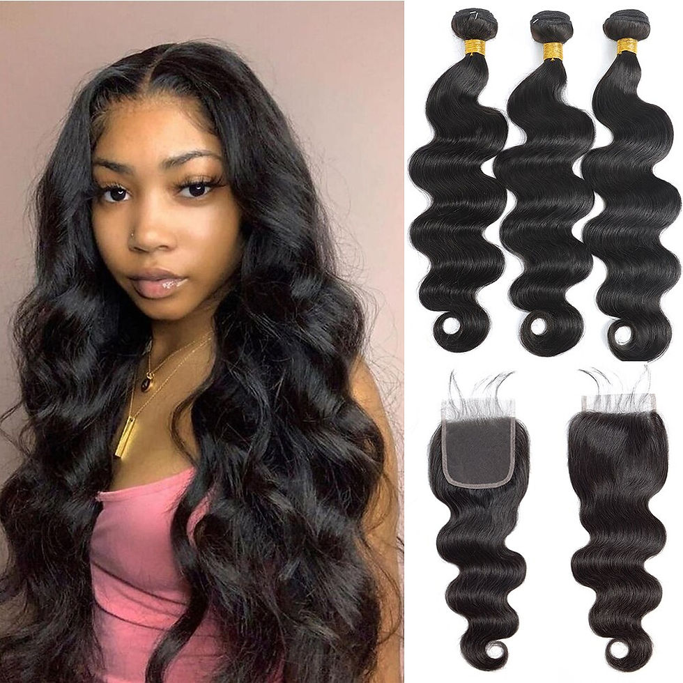 Thumbnail: Body Wave Bundles  100% Remy Human Hair Weave