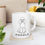 Thumbnail: Poodle Line Art Black Print Mug LH